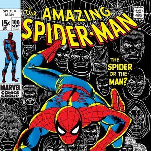 Amazing Spider-Man 100 Comic Cover silk canvas Fabric Poster (36" x 24")